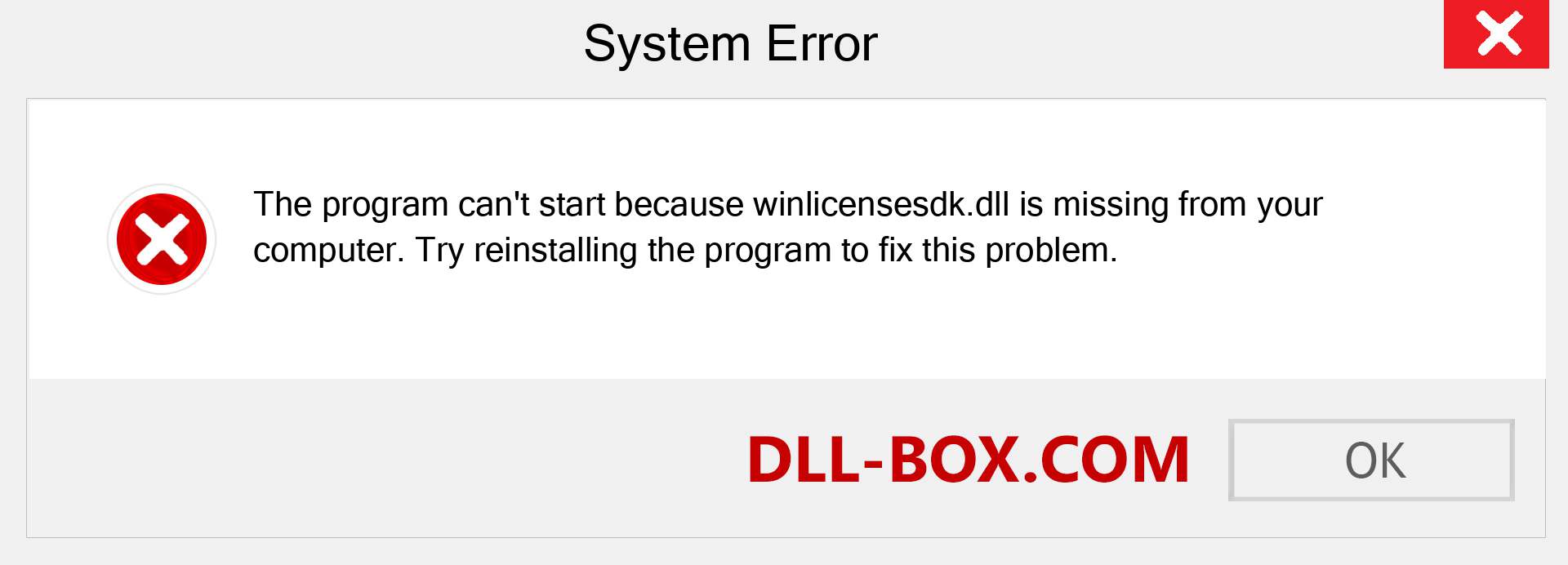  winlicensesdk.dll file is missing?. Download for Windows 7, 8, 10 - Fix  winlicensesdk dll Missing Error on Windows, photos, images